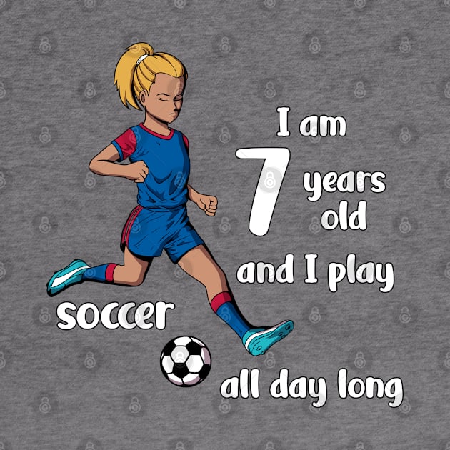 Girl kicks the ball - I am 7 years old by Modern Medieval Design